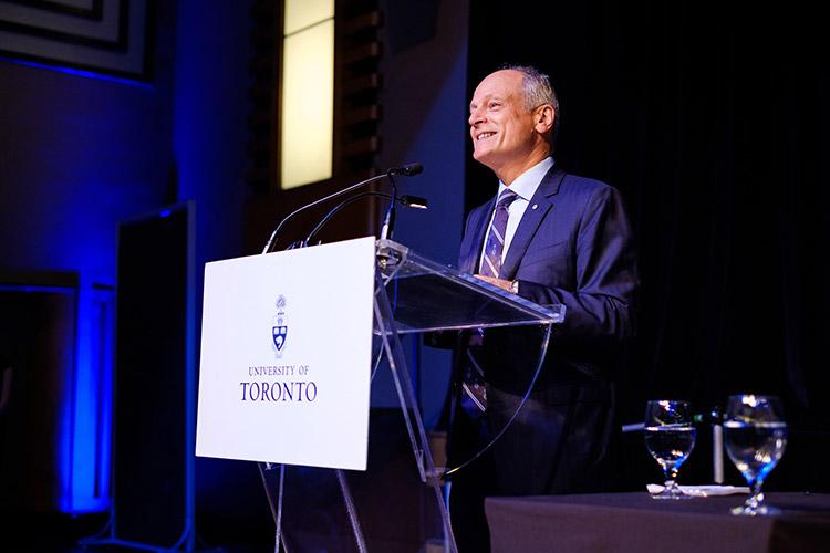 “By your example, you remind us of how the U of T community plays an outsized role in making our world a better place,” said U of T President Meric Gertler (photo by Gustavo Toledo Photography)