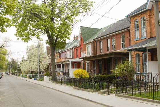 Residential housing in Toronto