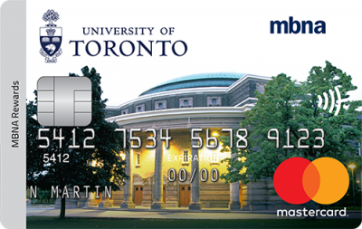 University of Toronto MBNA Rewards MasterCard® credit card