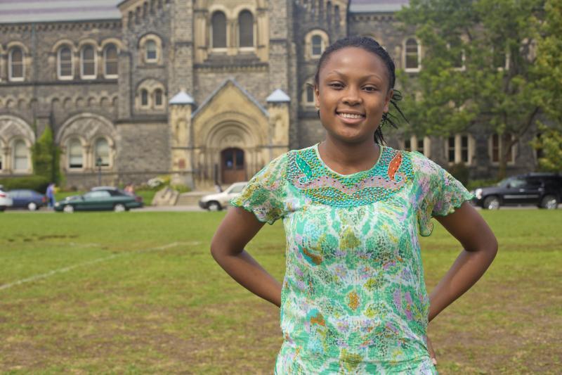 Sylvia Mwangi is one of the first MasterCard Foundation scholars to graduate from U of T. Photo by Johnny Guatto