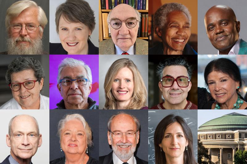 A composite image of all 14 honorary degree recipients.