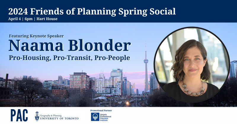 Friends of Planning Spring Social 2024 poster.