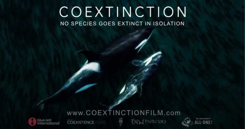 Movie Poster for "Coextinction" with the text "No species goes extinct in isolation"