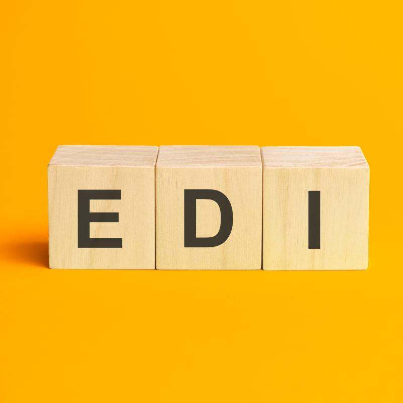 Wooden blocks reading E D I