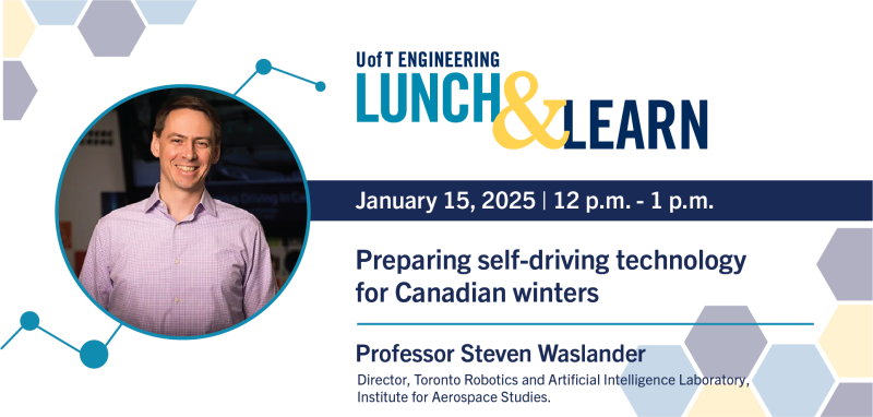 Picture of Professor Steven Waslander with event information