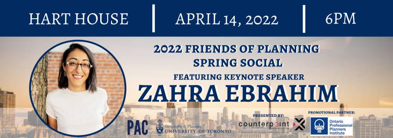Friends of Planning Spring Social 2022 banner