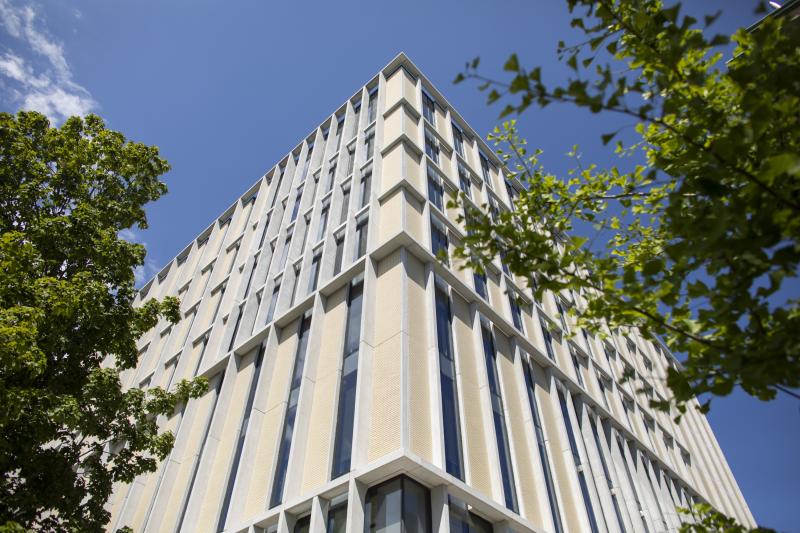 Myhal Centre for Engineering Innovation and Entrepreneurship building at the University of Toronto, Friday, July 31, 2020. (Photo by Nick Iwanyshyn)