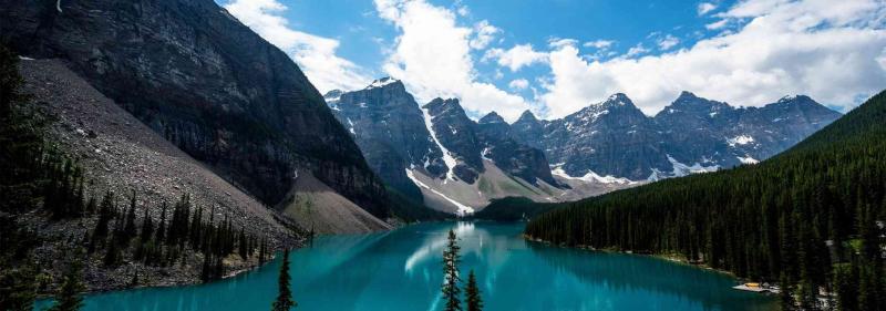 Lake and mountains