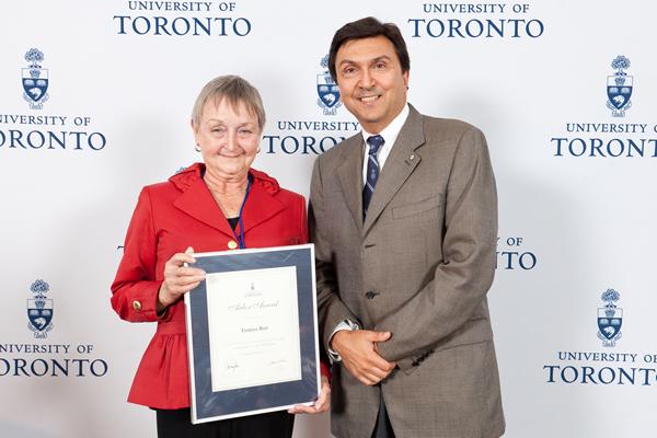 Frances  Barr - Arbor Award 2012 recipient