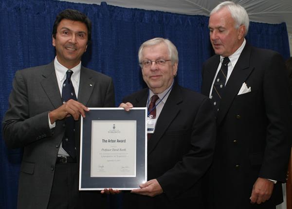David Booth - Arbor Award 2007 recipient
