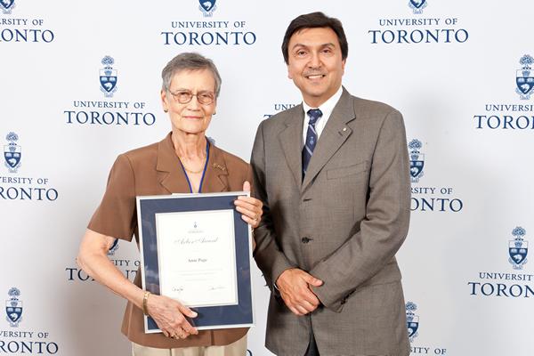 Anne  Page - Arbor Award 2012 recipient