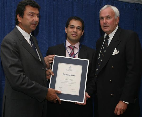 Arshia Tabrizi - Arbor Award 2007 recipient