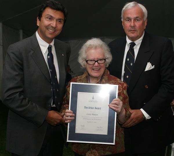 Cicely Watson - Arbor Award 2007 recipient