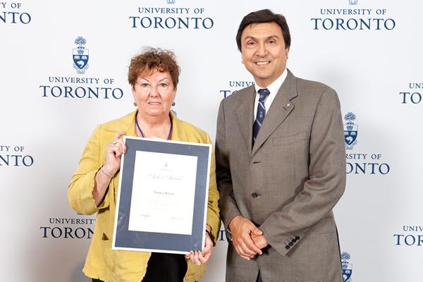 Norma Wiens - Arbor Award 2012 recipient