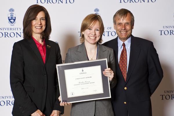 Casey Scott-Songin - Gordon Cressy Student Leadership Award 2010 recipient