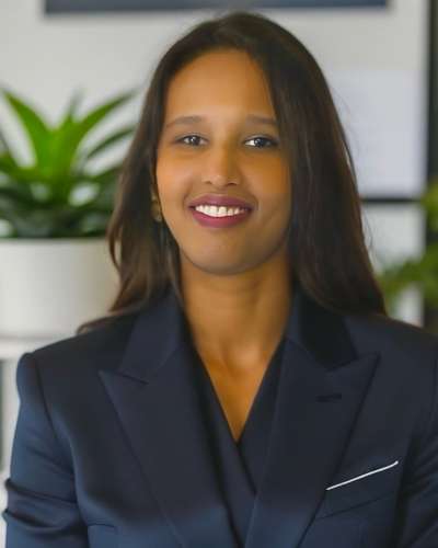 Speaker, Amina Djirdeh, woman shown in portrait