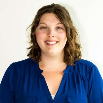 Portrait of Amy Jenne smiling.