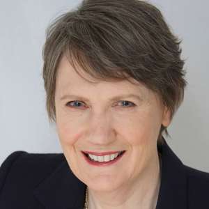 Helen Clark smiling