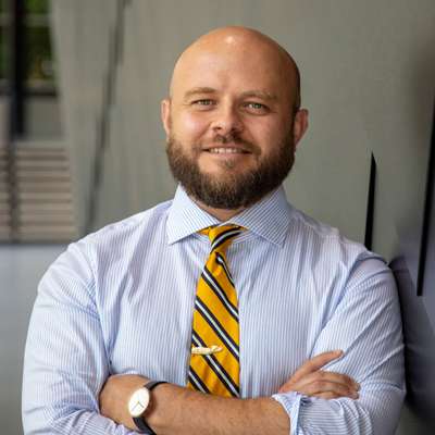 Portrait of Luke Barber smiling