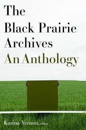 The cover of The Black Prairie Archives, an Anthology. The picture is of a gravestone in a sea of grass.