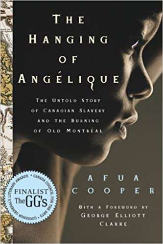 The cover of The Hanging of Angelique. The picture is of a young woman looking contemplative.