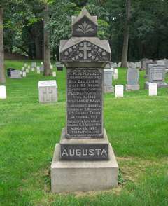 Dr. Augusta’s tombstone at Arlington National Cemetery