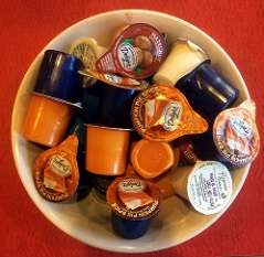 A bowl of creamers, seen from above. Image by Bill Smith on Flickr licensed to https://creativecommons.org/licenses/by/2.0/