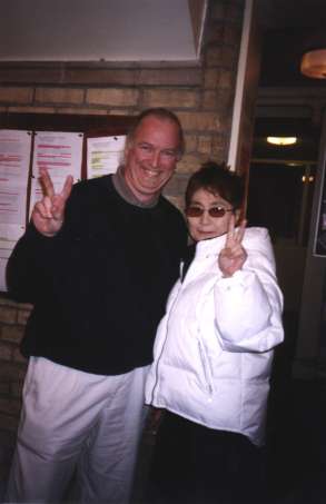 Paul Templin with Yoko Ono