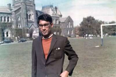 Vivian Rambihar as a young man at U of T