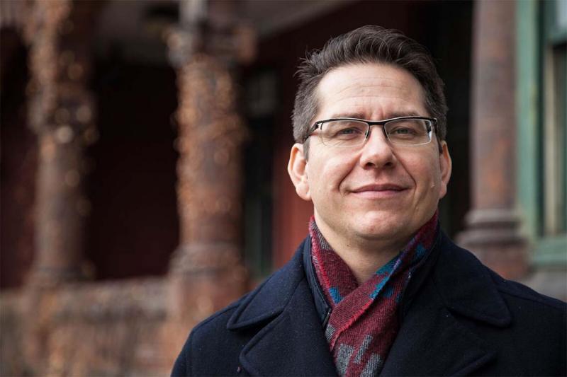 Jonathan Hamilton-Diabo, U of T's director of Indigenous initiatives (photo by Lisa Lightbourn)