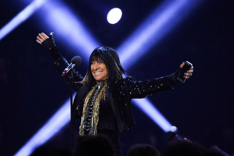 Photo of Beverly "Buffy" Sainte-Marie at the 2016 Juno Awards in Calgary