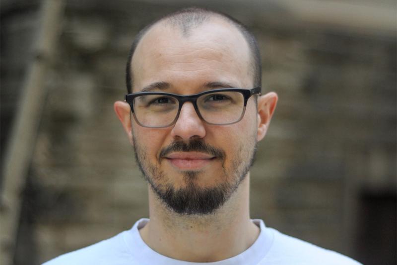 Portrait of Cédric Beaulac smiling.