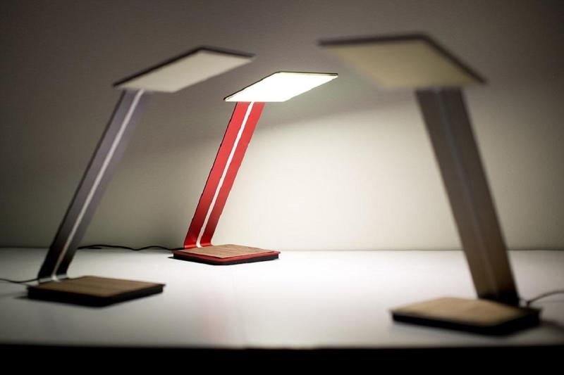 The aerelight A1 OLED Lamp is the first product by OTI Lumionics, founded by U of T alumnus Michael Helander (photo by Roberta Baker)