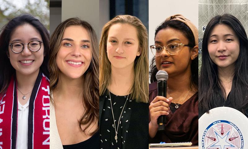 Composite: Kim Watada, Anais Poirier, Saskia van Beers, Maeesha Biswas and Michelle Lin.
