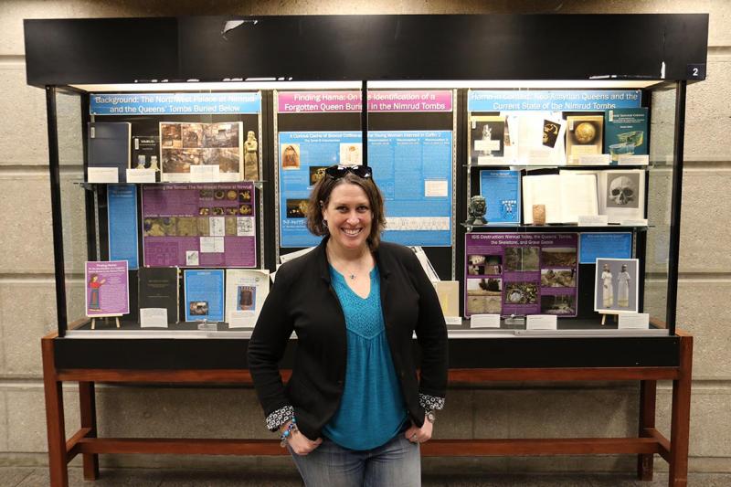 Tracy L. Spurrier, who is working on her PhD in U of T's department of Near and Middle Eastern civilizations, is one of four winners of the inaugural University of Toronto Libraries' Graduate Student Exhibition Award (photo by Perry King) 