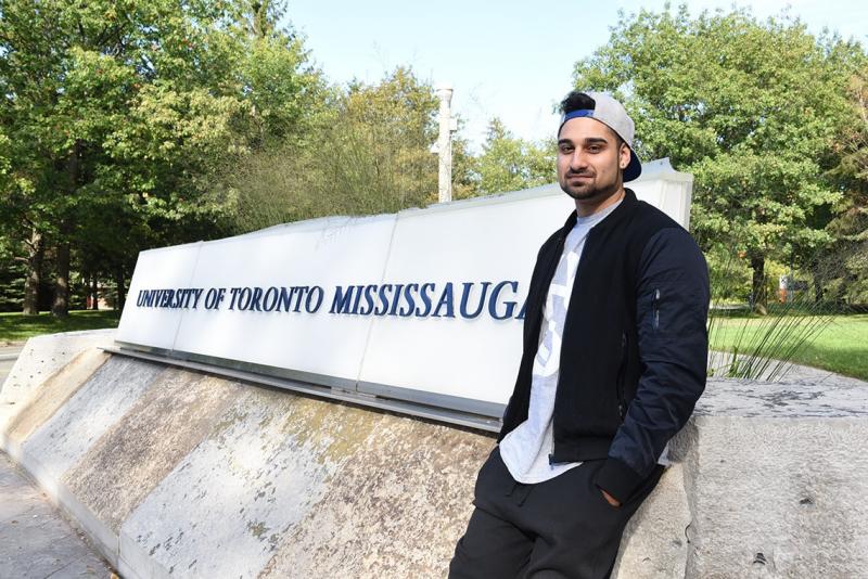 Undergraduate student Wali Shah is a spoken word artist who is the poet laureate for the city of Mississauga (photo by Mahmoud Sarouji/The Medium) 
