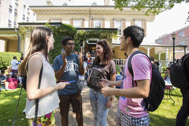 Students chat at the University of Toronto (photo by Johnny Guatto) 