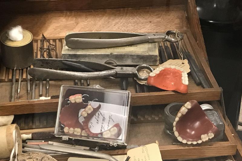The University of Toronto's Faculty of Dentistry Museum collection, for which Dr. Anne Dale (BA 1953 UC, DDS 1958) has been honoured (photo by Erin Vollick) 