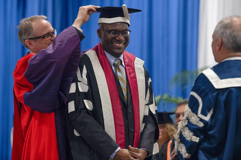 Professor Wisdom Tettey, the vice-president and principal of U of T Scarborough, said he has witnessed first-hand the transformative value of education (photo by Alexa Battler) 