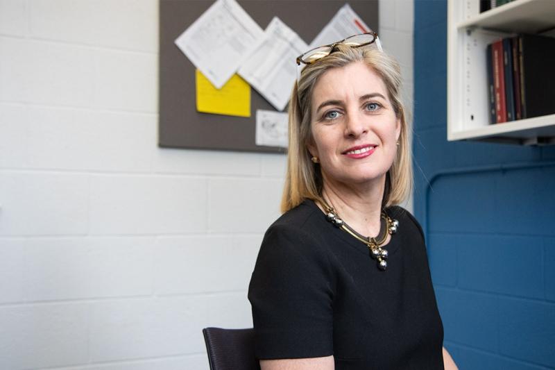 Melanie Woodin, who will serve a five-year-term beginning July 1, says her new role is an opportunity to celebrate and build upon the interdisciplinary nature of the faculty (photo by Romi Levine) 