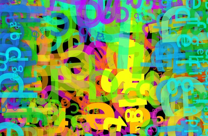 A collage of letters in different colours. (photo via iStock)