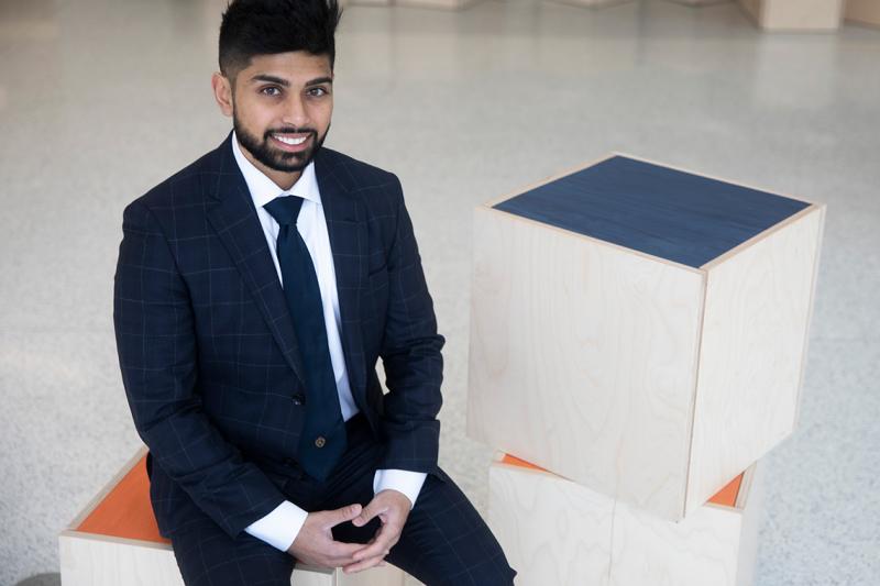 Mehran Hydary, an alumnus of U of T's Faculty of Applied Science & Engineering, is the blockchain delivery lead at Deloitte Canada (photo by Tyler Irving)