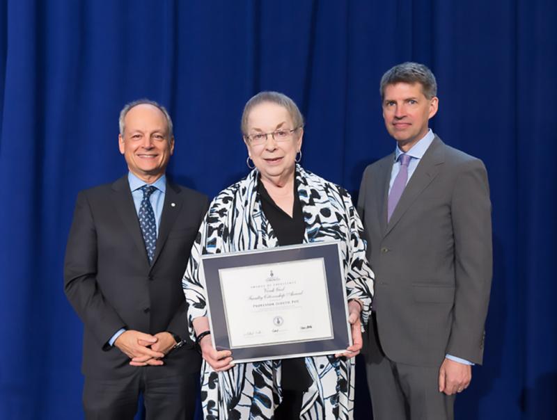 Professor Judith Poë wins a 2016 Vivek Goel Faculty Citizenship Award 