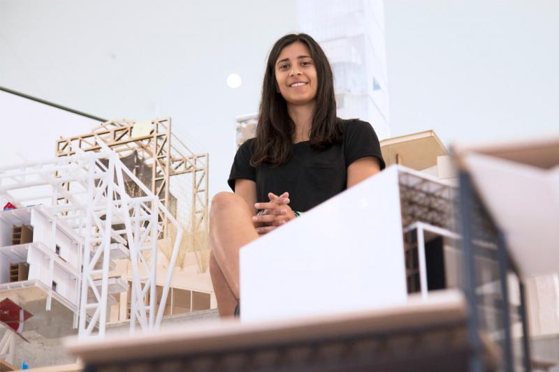 U of T grad Shalice Coutu wants to use architecture to improve people's lives (photo by Romi Levine) 