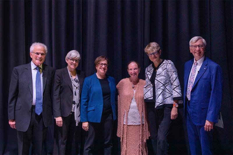 Lord John Anthony Dyson, Jutta Brunnée, Elena Kagan, Rosalie Abella, Susanne Baer and Stephen Toope.