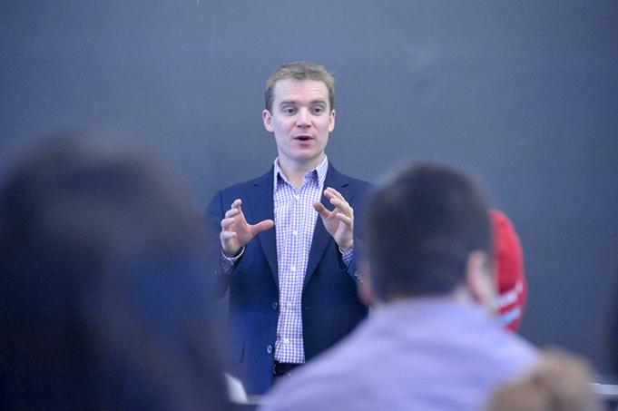 Christopher Cochrane, associate professor of political science at U of T Scarborough, says LiPaD puts the usefulness of Canada's Hansard on par with its size (photo by Ken Jones)