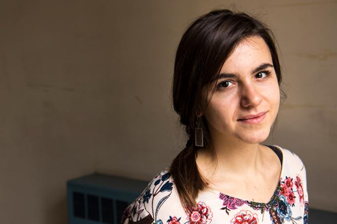 Katya Shteyn, a U of T alumna, left a software engineering job with Dropbox in New York to help build BioRender in Toronto (photo by Chris Sorensen)