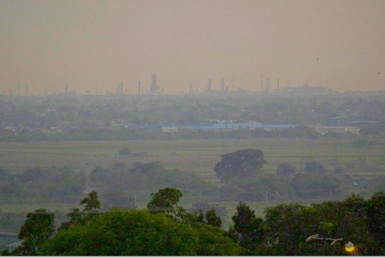 Air pollution in Point Lisas, a major industrial area in Trinidad and Tobago (photo courtesy of Kerolyn Shairsingh)