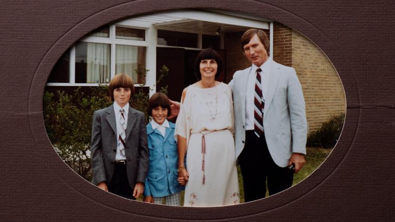 John Horton with his wife Carolyn and two sons