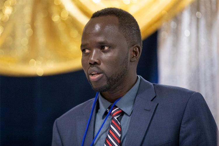 Award recipient Alfred Majak Maluach has served as a mentor for fellow student refugees and for undergraduates at the Toronto Life Sciences group (photo by Nick Iwanyshyn)
